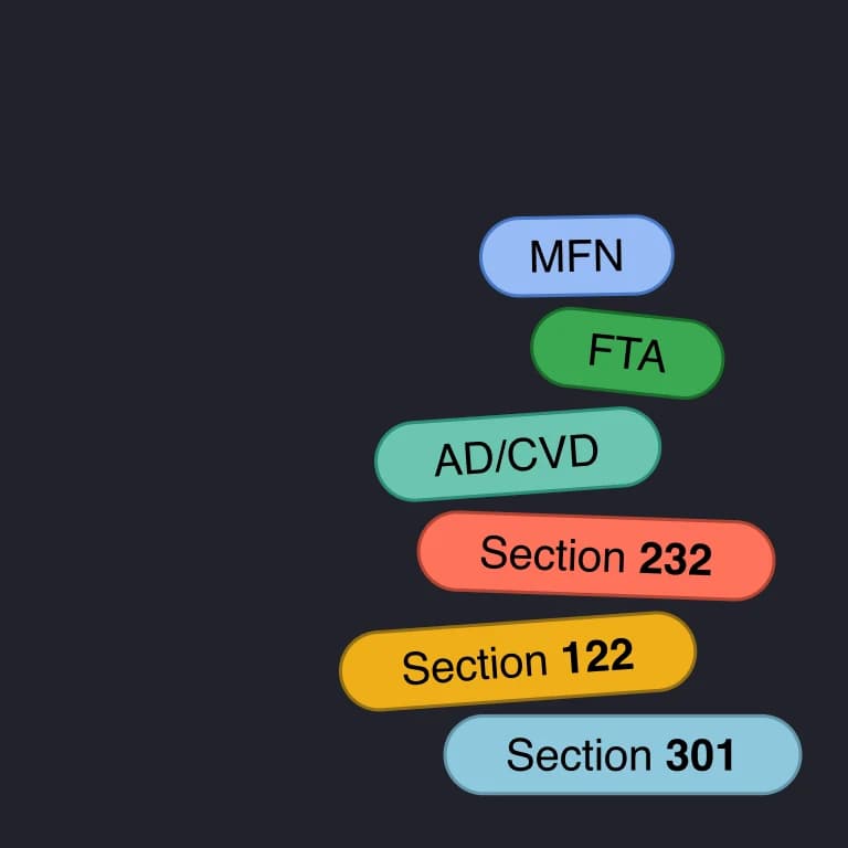 Tariff stacking layers